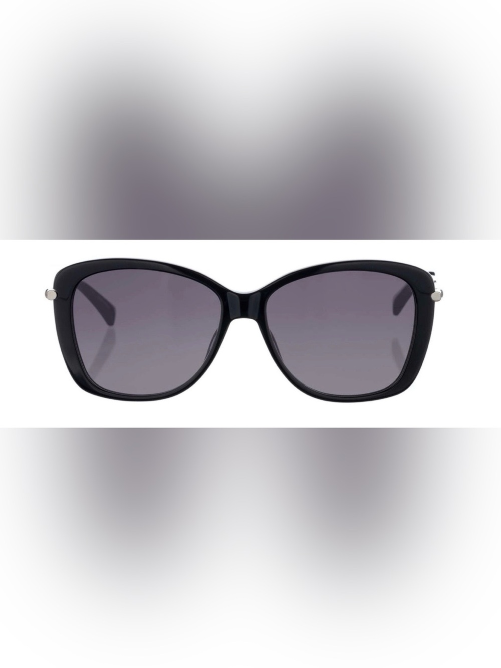 Longchamp Black Cat-Eye Women's Sunglasses with Gray Lenses with case - Picture 2 of 5